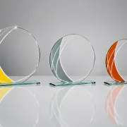 Glasständer mit polierten Säulen 10mm star