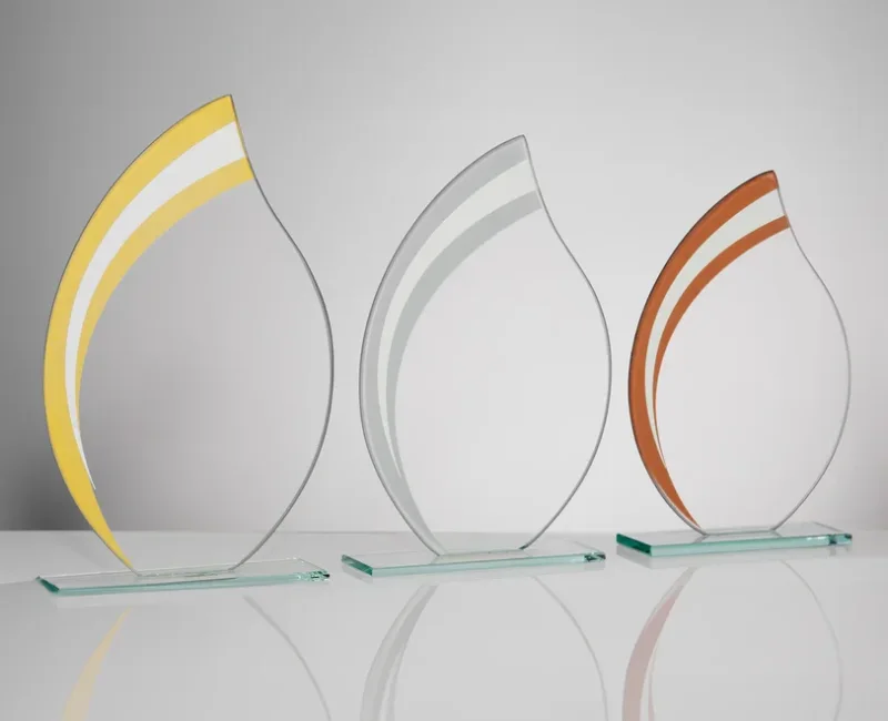 Glasständer mit polierten Säulen 10mm star