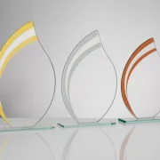Glasständer mit polierten Säulen 10mm star
