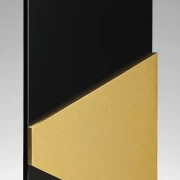 Kristallglas-Trophäe in Schwarz