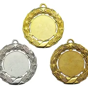 XXL Medaille in Gold, Silber und Bronze
