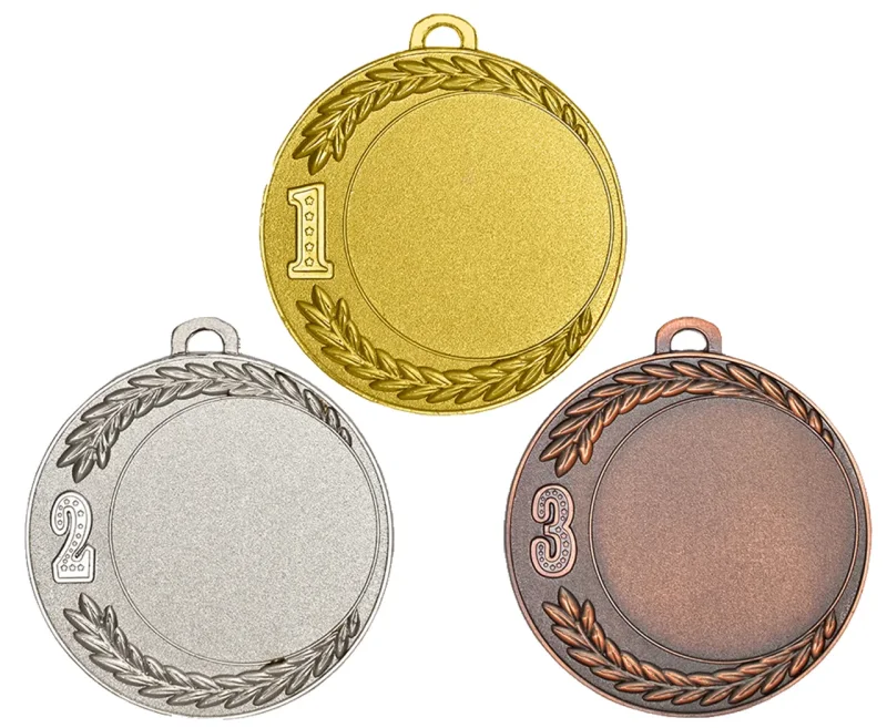 Medaille Gold Silber Bronze neutral