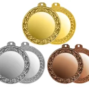 Medaille Gold Silber Bronze neutral