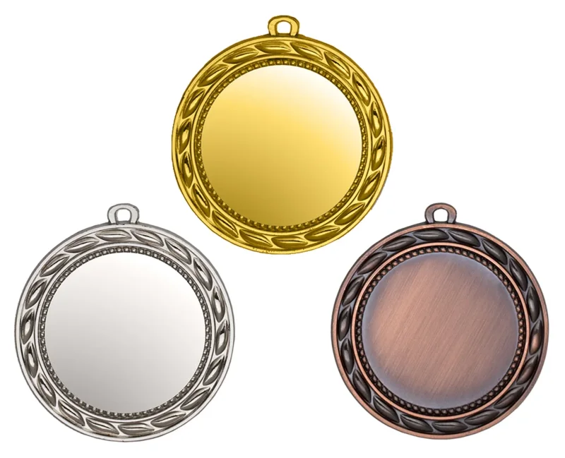 Medaille Gold Silber Bronze neutral