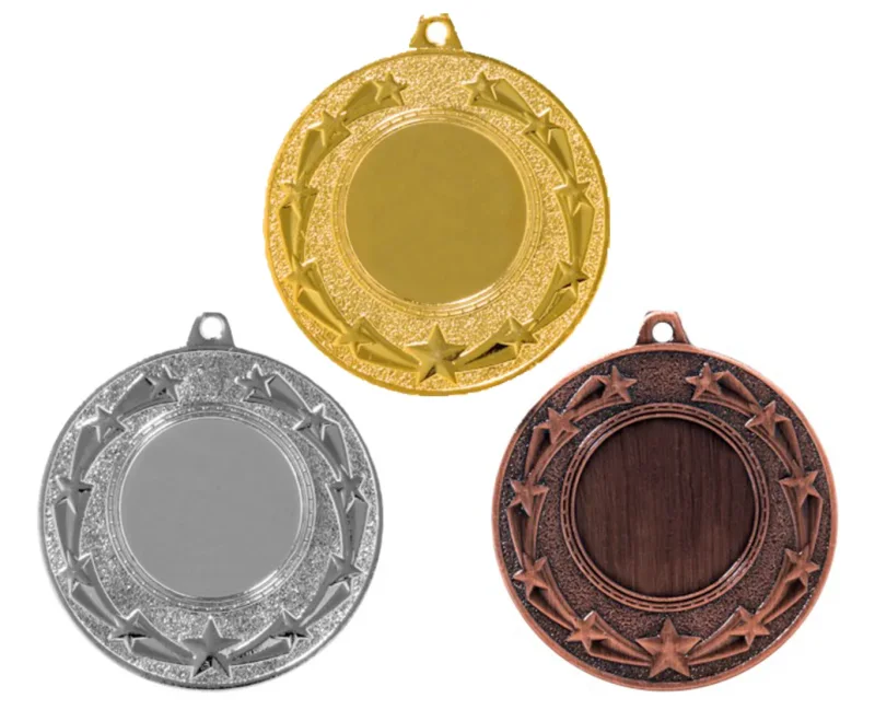 Medaille Ø 40 mm in  Gold, Silber und Bronze
