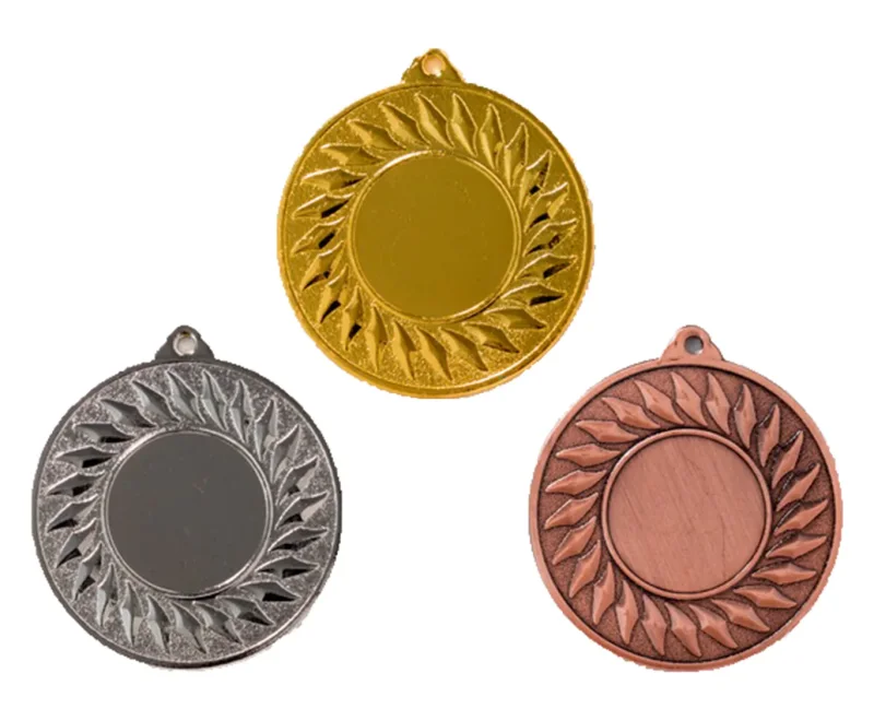 Medaille Ø 40 mm in  Gold, Silber und Bronze