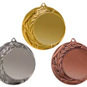 Medaille Ø 70 mm gold silber bronze