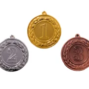 Medaille Ø 40 mm in  Gold, Silber und Bronze