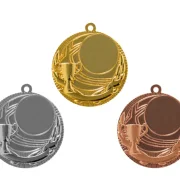 Medaille Ø 40 mm in  Gold, Silber und Bronze
