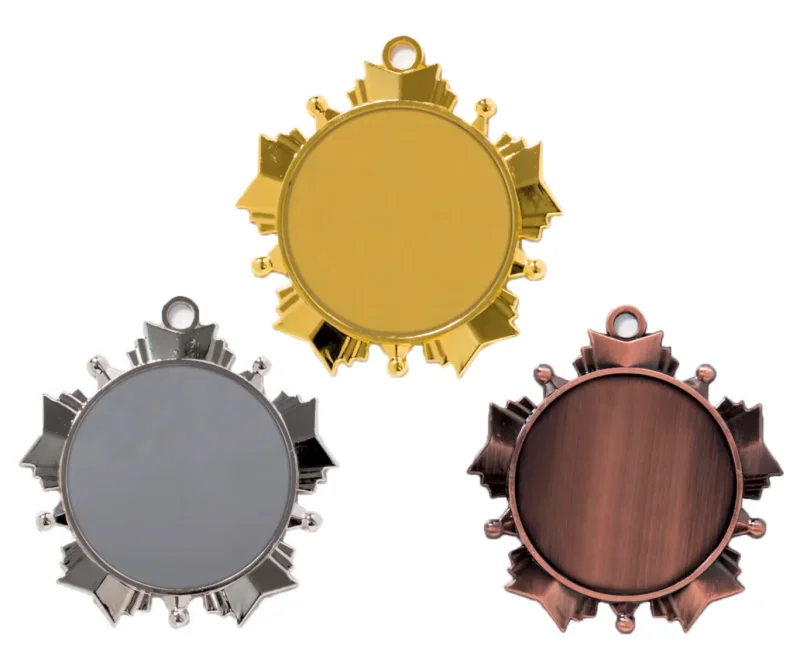 Medaille Gold Silber Bronze neutral