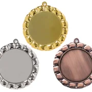 Medaille Gold Silber Bronze neutral