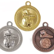 Fußball Medaille gold silber bronze