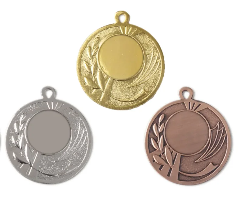 Medaille Ø 40 mm in  Gold, Silber und Bronze