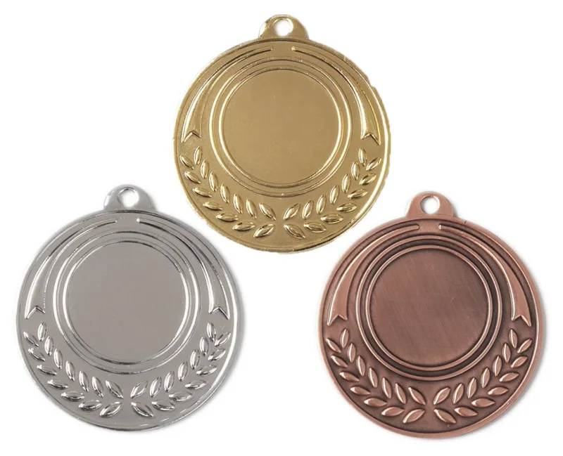 Medaille Ø 40 mm in  Gold, Silber und Bronze