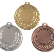 Medaille Ø 40 mm in  Gold, Silber und Bronze