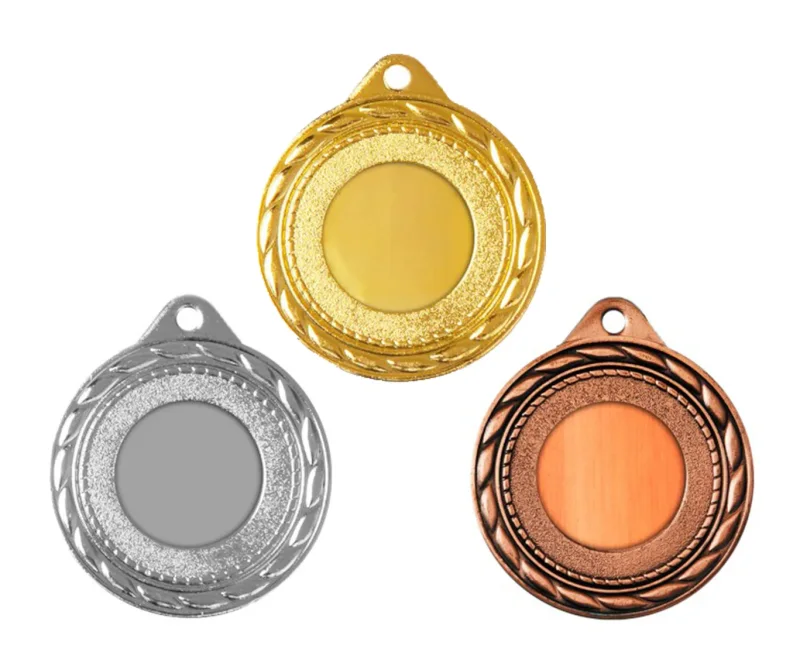 Medaille Ø 40 mm in  Gold, Silber und Bronze