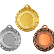 Medaille Ø 40 mm in  Gold, Silber und Bronze