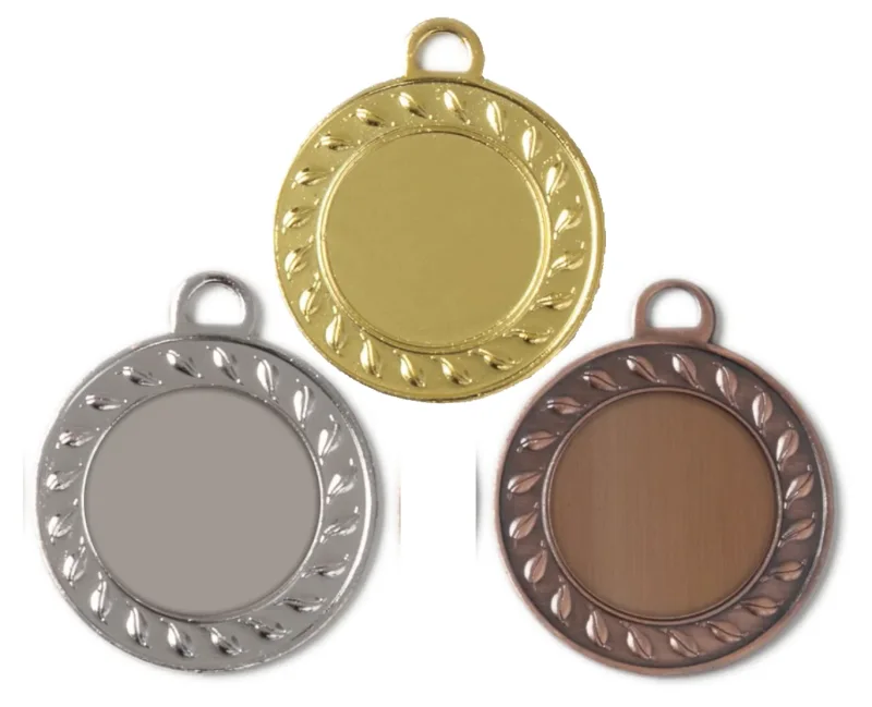 Medaille Ø 40 mm in  Gold, Silber und Bronze