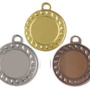Medaille Ø 40 mm in  Gold, Silber und Bronze