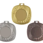 Medaille Ø 40 mm in  Gold, Silber und Bronze