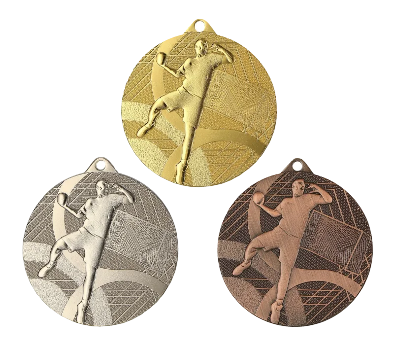 Fußball Medaille gold silber bronze