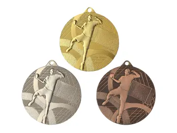 PD MMC39050/G Medal Handball Ø 50 mm