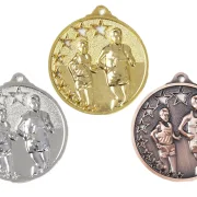 Fußball Medaille gold silber bronze