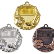 Fußball Medaille gold silber bronze