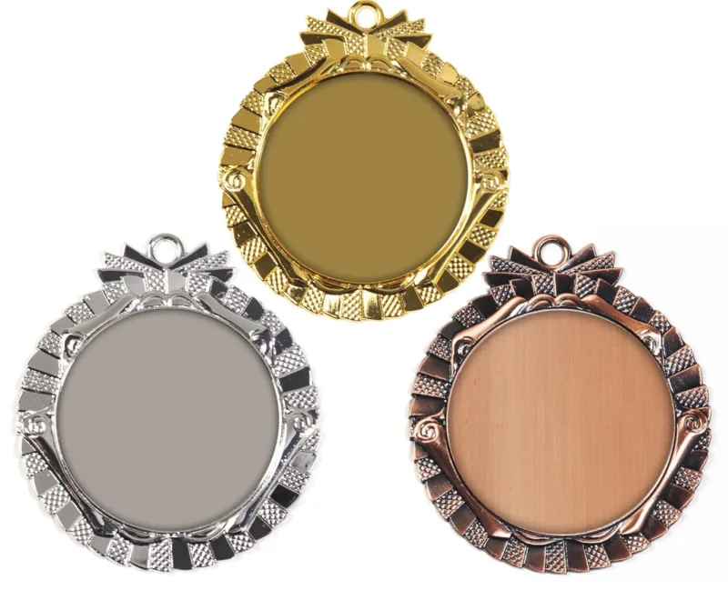Medaille Gold Silber Bronze neutral
