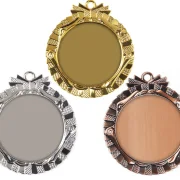 Medaille Gold Silber Bronze neutral