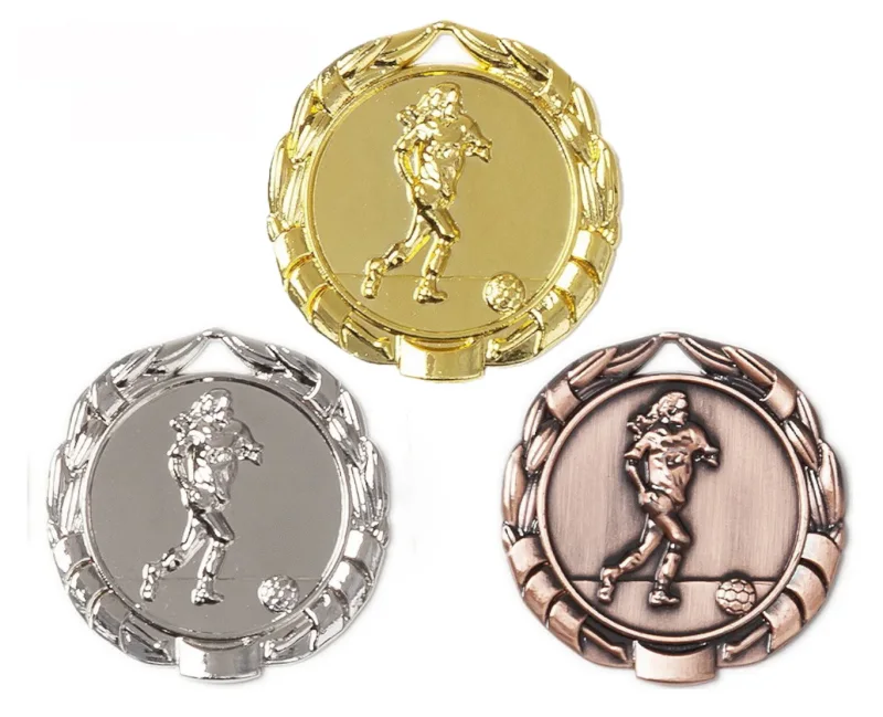 Frauenfußball Medaille gold silber bronze