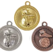 Fußball Medaille gold silber bronze