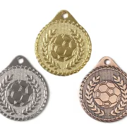 Fußball Medaille gold silber bronze