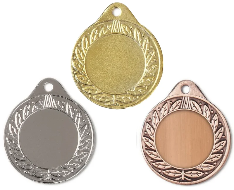 Medaille Ø 40 mm in  Gold, Silber und Bronze