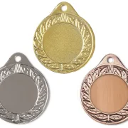 Medaille Ø 40 mm in  Gold, Silber und Bronze