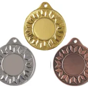 Medaille Ø 40 mm in  Gold, Silber und Bronze