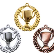 Medaille Gold Silber Bronze neutral