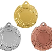 Medaille Ø 40 mm in  Gold, Silber und Bronze
