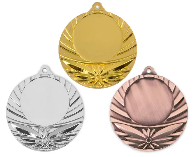 Medaille Ø 40 mm in  Gold, Silber und Bronze