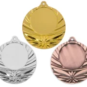 Medaille Ø 40 mm in  Gold, Silber und Bronze