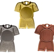 Medaille Fußball gold silber bronze Fußballtrikot