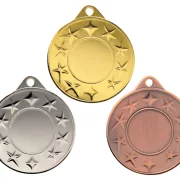 Medaille Ø 40 mm in  Gold, Silber und Bronze
