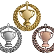 Medaille Gold Silber Bronze neutral