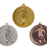 Fußball Medaille gold silber bronze