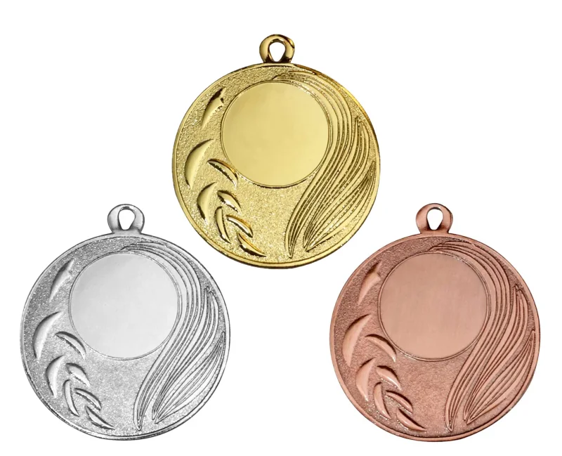 Medaille Ø 40 mm in  Gold, Silber und Bronze