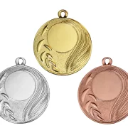 Medaille Ø 40 mm in  Gold, Silber und Bronze
