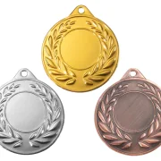 Medaille Ø 40 mm in  Gold, Silber und Bronze