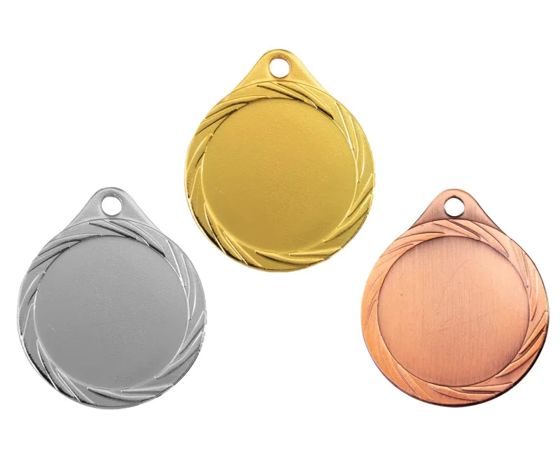 Medaille Ø 40 mm in  Gold, Silber und Bronze