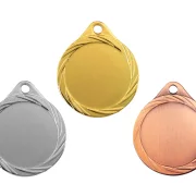 Medaille Ø 40 mm in  Gold, Silber und Bronze