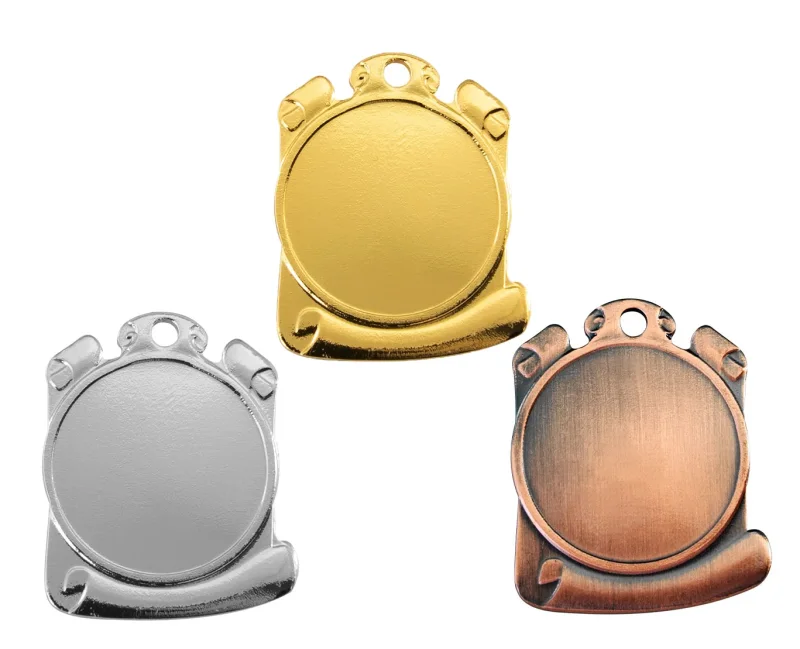 Medaille Ø 40 mm in  Gold, Silber und Bronze